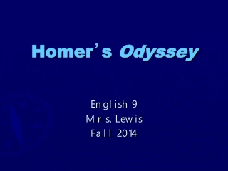 Homer ’ s Odyssey