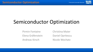 Semiconductor Optimization