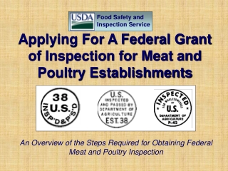 Applying For A Federal Grant of Inspection for Meat and Poultry Establishments