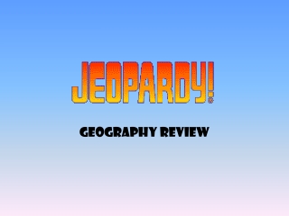 Geography Review