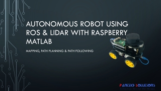 Autonomous robot using ros &amp; lidar with raspberry matlab