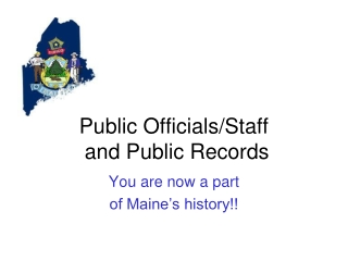 Public Officials/Staff and Public Records