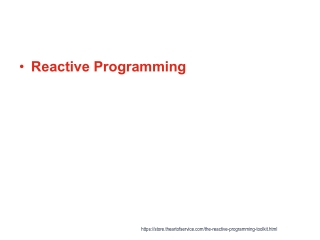 Reactive Programming