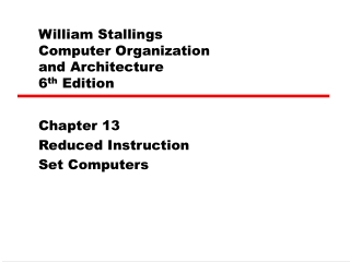 William Stallings Computer Organization and Architecture 6 th Edition