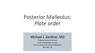 Posterior Malleolus: Plate order
