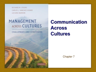 Communication Across Cultures