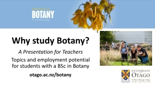 Why study Botany?