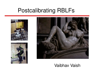 Postcalibrating RBLFs