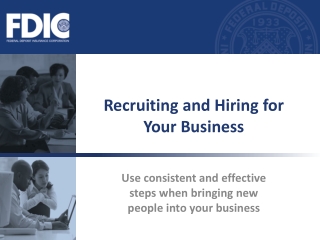 Recruiting and Hiring for Your Business