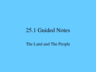 25.1 Guided Notes