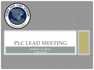 PLC LEAD MEETING