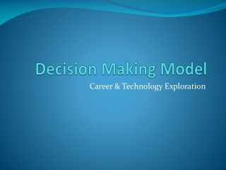 Decision Making Model