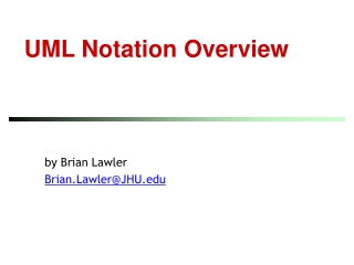 UML Notation Overview