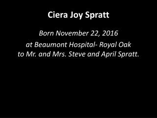 Ciera Joy Spratt