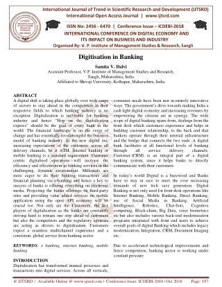 Digitisation in Banking