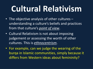 Cultural Relativism