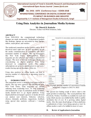 Using Data Analytics in Journalism Media Systems