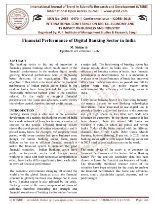 Financial Performance of Digital Banking Sector in India