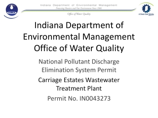 Indiana Department of Environmental Management Office of Water Quality