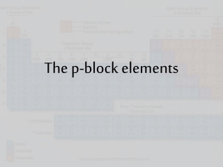 The p-block elements