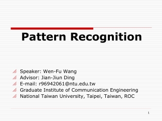 Pattern Recognition