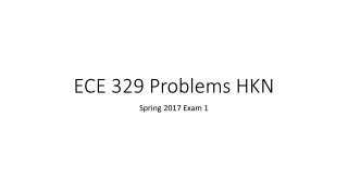 ECE 329 Problems HKN