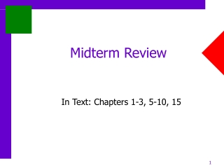 Midterm Review