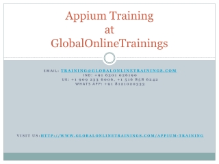 Appium Training | Mobile Automation Appium online Training - GOT