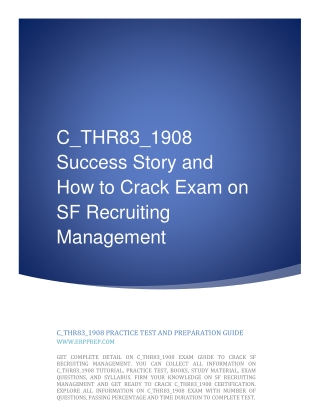 C_THR83_1908 Success Story and How to Crack Exam on SF Recruiting Management