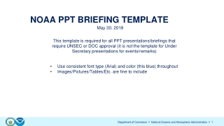 NOAA PPT BRIEFING TEMPLATE