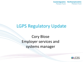 LGPS Regulatory Update