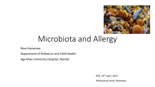 Microbiota and A llergy