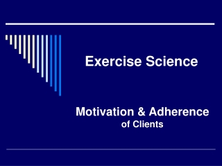 Exercise Science