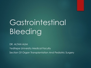 Gastrointestinal Bleeding