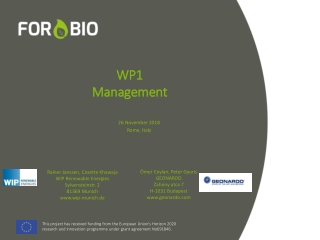 WP1 Management