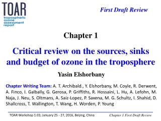 Chapter 1 Critical review on the sources, sinks and budget of ozone in the troposphere