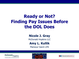 Ready or Not? Finding Pay Issues Before the DOL Does