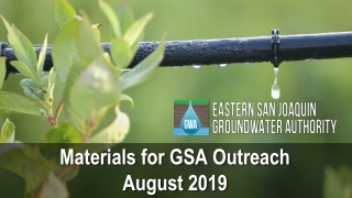 Materials for GSA Outreach August 2019