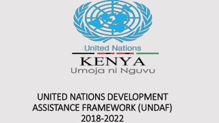 UNITED NATIONS DEVELOPMENT ASSISTANCE FRAMEWORK (UNDAF) 2018-2022