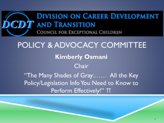 Policy &amp; Advocacy Committee