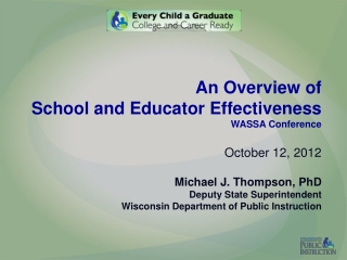 Standards &amp; Instruction What and how should kids learn? Assessments and Data Systems