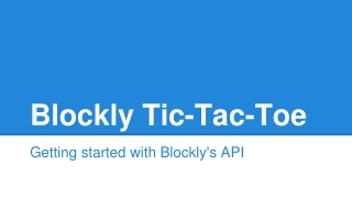 Blockly Tic-Tac-Toe