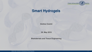 Smart Hydrogels