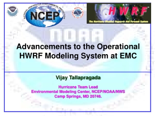 Advancements to the Operational HWRF Modeling System at EMC