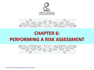 CHAPTER 6: PERFORMING A RISK ASSESSMENT