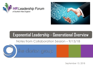 Notes from Collaboration Session – 9/13/18