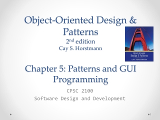 CPSC 2100 Software Design and Development