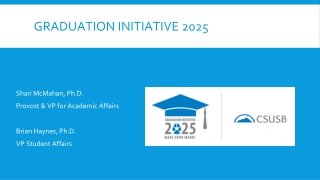 GRADUATION INITIATIVE 2025