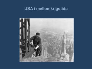 USA i mellomkrigstida