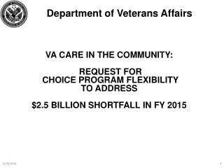 Department of Veterans Affairs